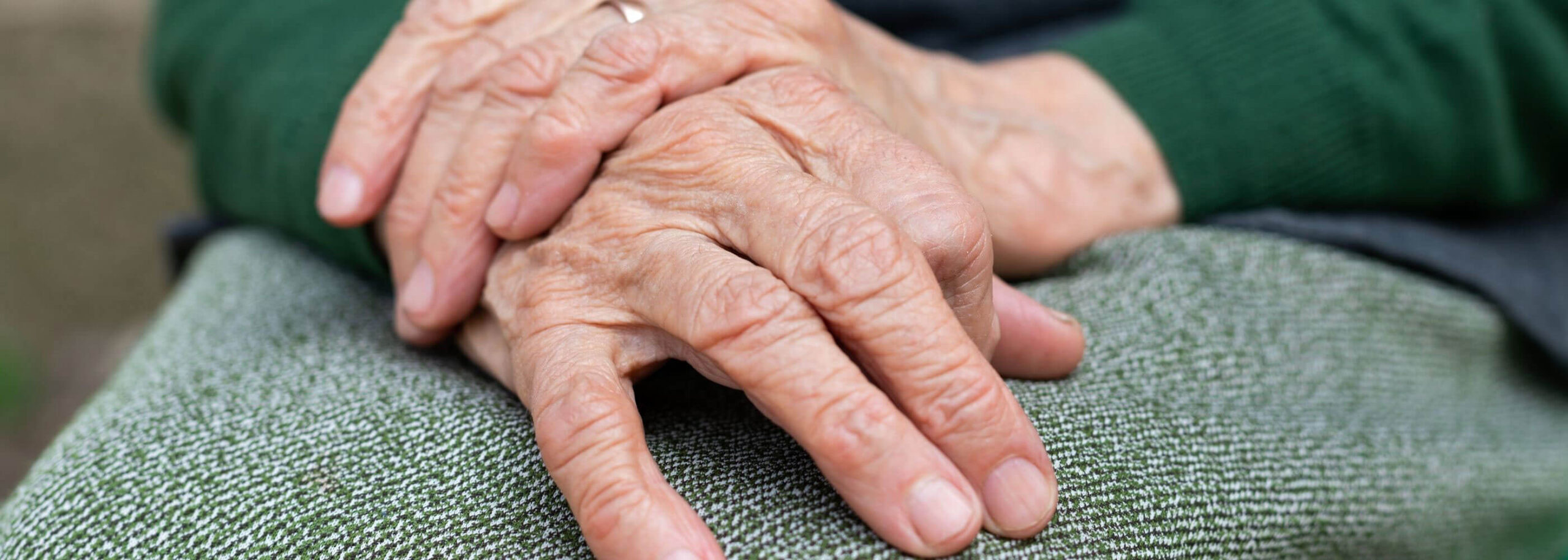 End-of-Life-Marshview Elderly hands on lap - Marshview Care Home Hailsham